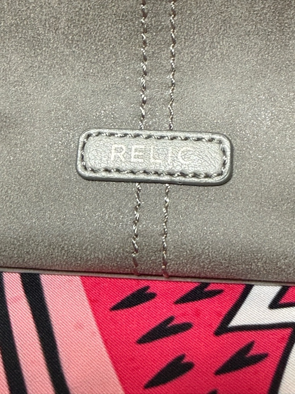 Relic Gray Suede Crossbody with Dual Front Zips - Picture 4 of 9